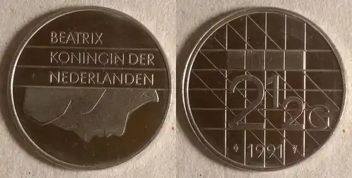 Niederlande - 2½ Gulden 1991