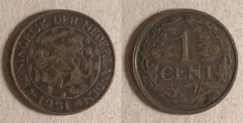 Niederlande - 1 Cent 1921 