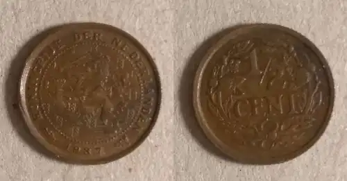 Niederlande - 1/2 Cent 1937 