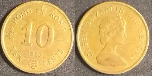 Hongkong - 10 Cent 1982 