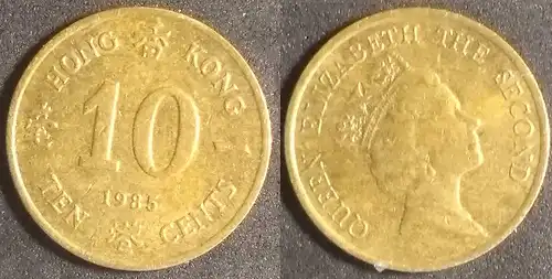 Hongkong - 10 Cent 1985