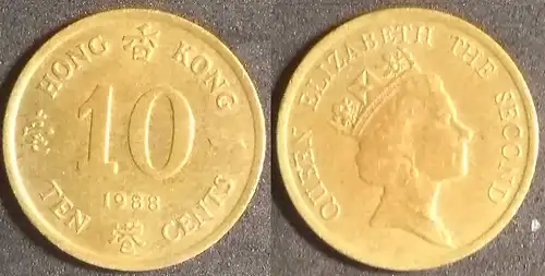 Hongkong - 10 Cent 1988