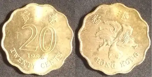Hongkong - 20 Cent 1994