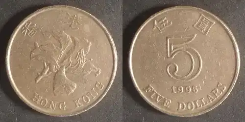 Hongkong - 5 Dollar 1995