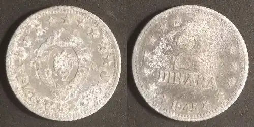 Jugoslawien - 2 Dinar 1945