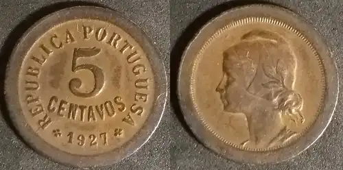 Portugal - 5 Centavos 1927 