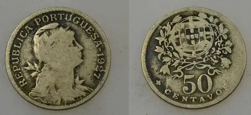 Portugal - 50 Centavos 1927 