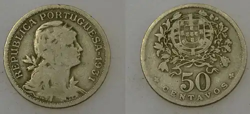 Portugal - 50 Centavos 1931 