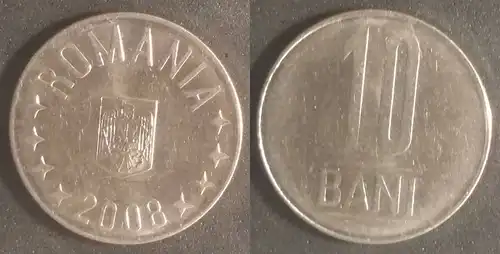 Rumänien - 10 Bani 2008