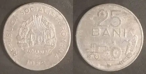 Rumänien - 25 Bani 1982