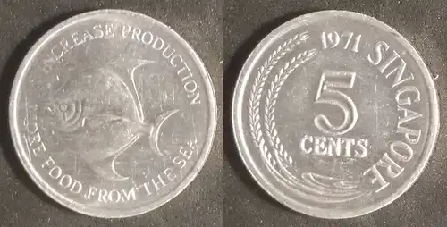 Singapur - 5 Cent 1971 