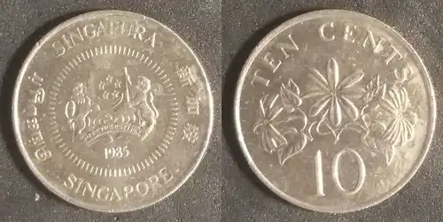 Singapur - 10 Cent 1985