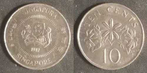Singapur - 10 Cent 1987 