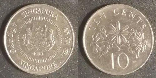 Singapur - 10 Cent 1990 