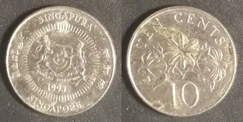 Singapur - 10 Cent 1993 