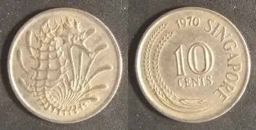 Singapur - 10 Cent 1970 