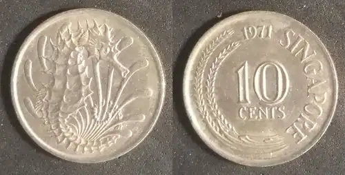 Singapur - 10 Cent 1971 