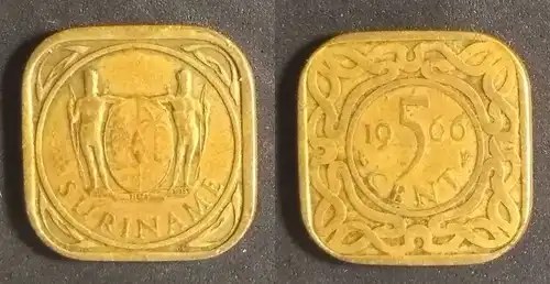 Suriname - 5 Cent 1966 Fisch 