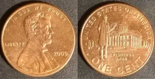 USA - 1 Cent 2009 200. Geburtstag von Abraham Lincoln - Berufsleben in Illinois 