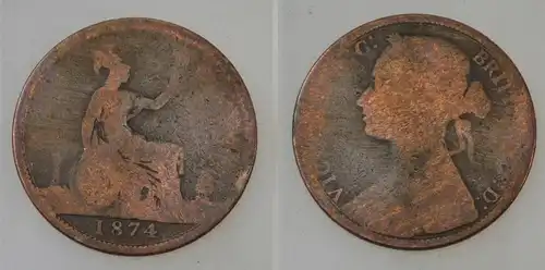 Großbritannien - 1 Penny 1874