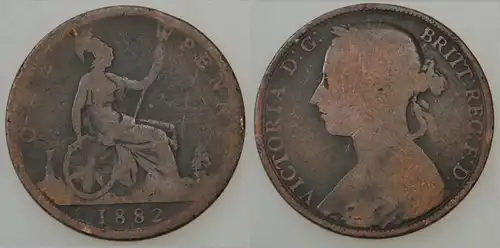 Großbritannien - 1 Penny 1882 H