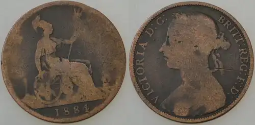 Großbritannien - 1 Penny 1884 