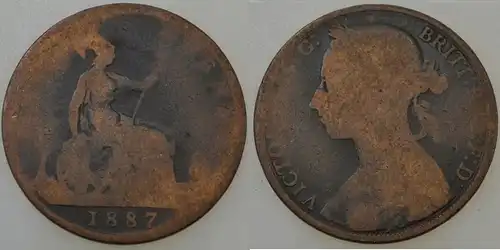 Großbritannien - 1 Penny 1887 