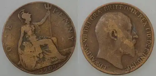 Großbritannien - 1 Penny 1909 