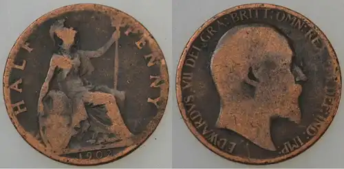 Großbritannien - ½ Penny 1902 