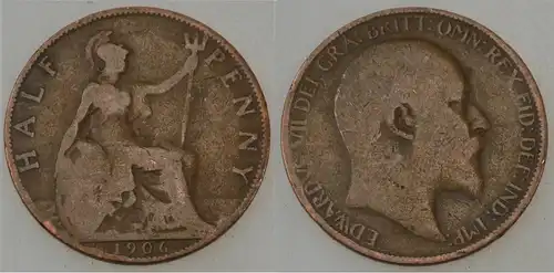 Großbritannien - ½ Penny 1906 