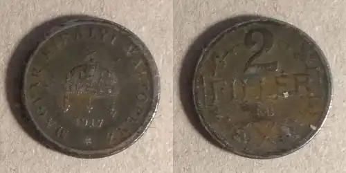 Ungarn - 2 Filler 1917 