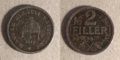 Ungarn - 2 Filler 1917 