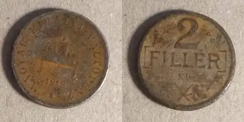 Ungarn - 2 Filler 1918 