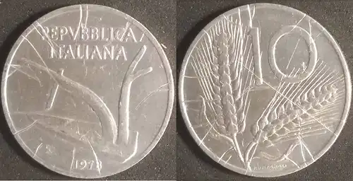 Italien - 10 Lire 1972 