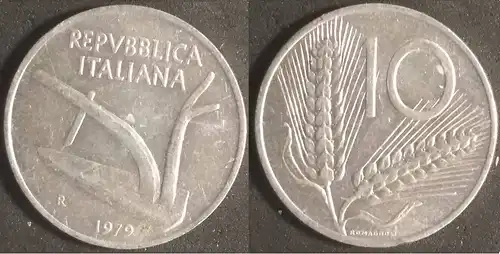 Italien - 10 Lire 1979