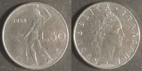 Italien - 50 Lire 1954 