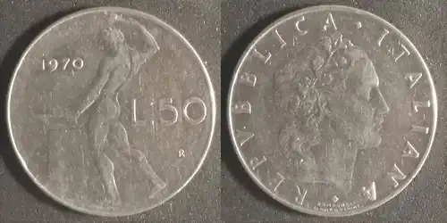 Italien - 50 Lire 1970
