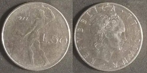 Italien - 50 Lire 1977