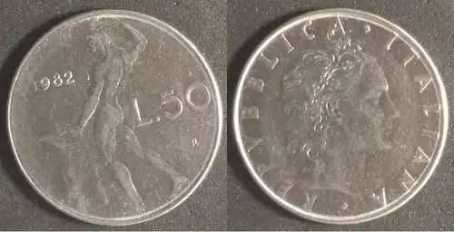 Italien - 50 Lire 1982 