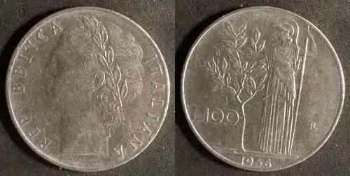 Italien - 100 Lire 1956 