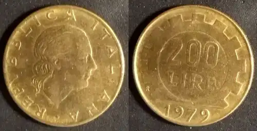 Italien - 200 Lire 1979 