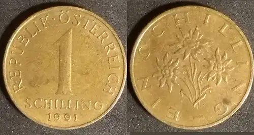 Österreich - 1 Schilling 1991 