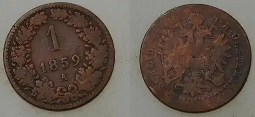 Österreich - 1 Kreuzer 1859 A 