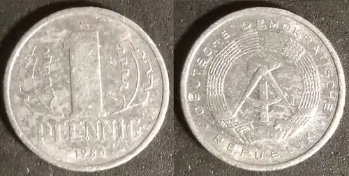 DDR - 1 Pfennig 1980 