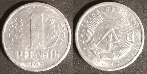 DDR - 1 Pfennig 1984 
