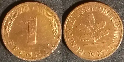 BRD - 1 Pfennig 1995 J 