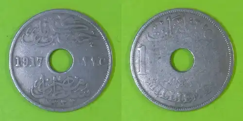 Ägypten - 10 Millimes 1917 H