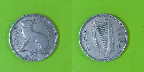 Irland - 3 Pence 1964