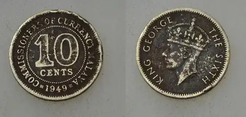 Malaya - 10 Cent 1949