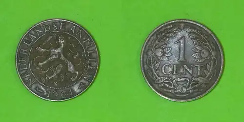 Niederländische Antillen  - 1 Cent 1961